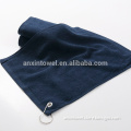alibaba china Supplier custom 40*60cm cotton golf towels with clip